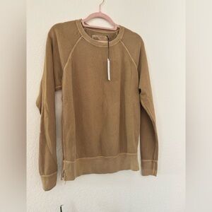 Unsubscribed Vintage Tan Fleece Sweatshirt Size Small NWT